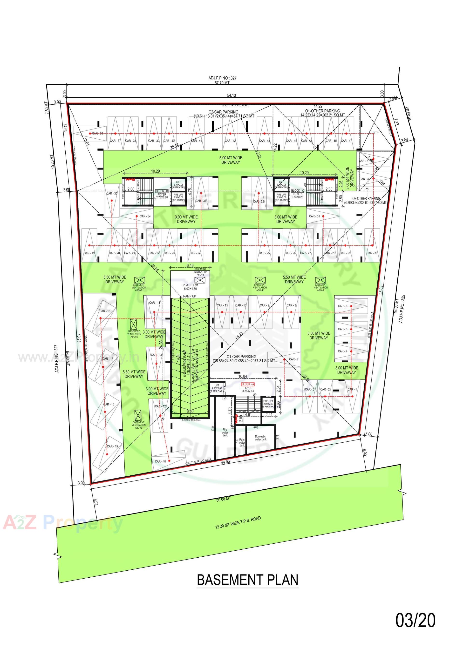 Layout of real estate project Samesh located at Vasna, Ahmedabad, Gujarat