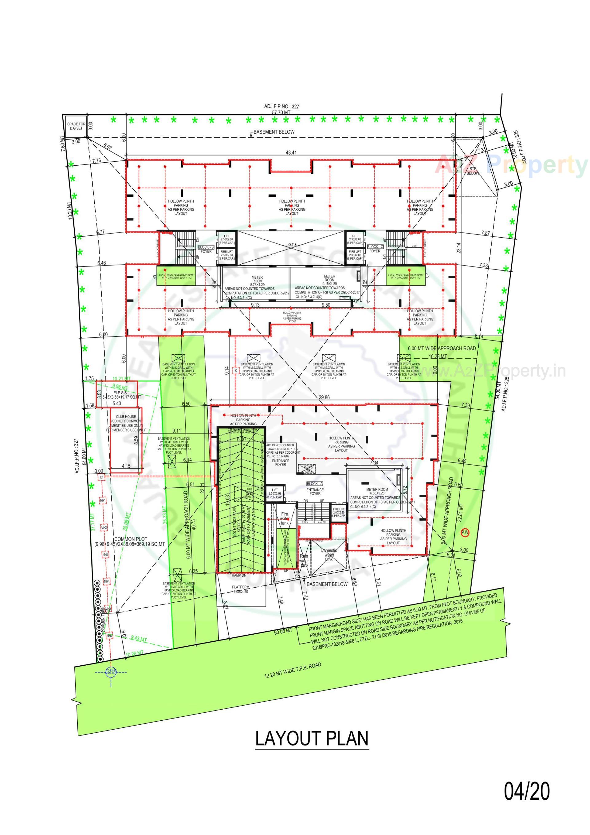 Layout of real estate project Samesh located at Vasna, Ahmedabad, Gujarat