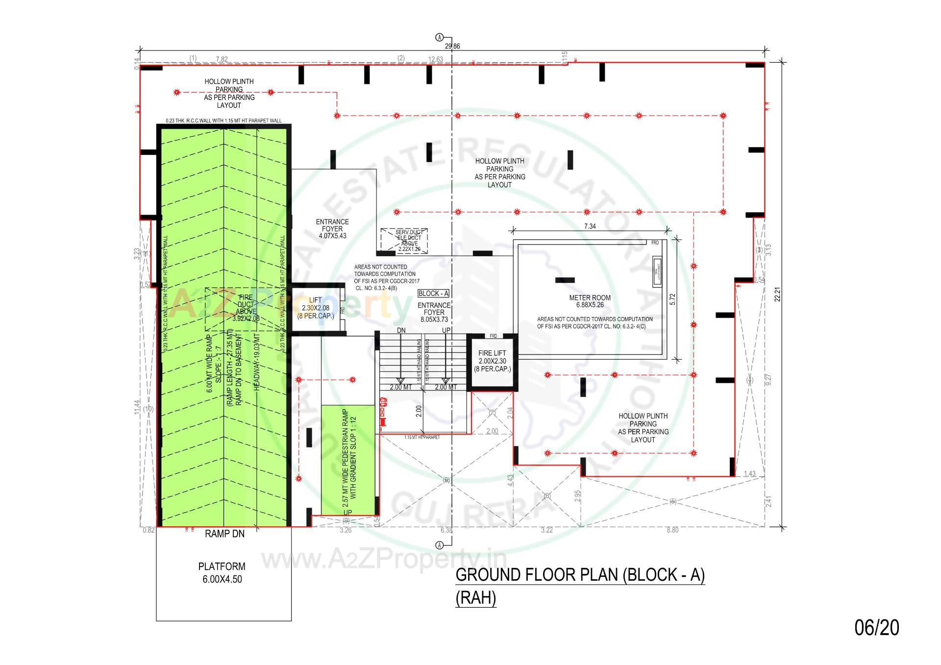 Layout of real estate project Samesh located at Vasna, Ahmedabad, Gujarat