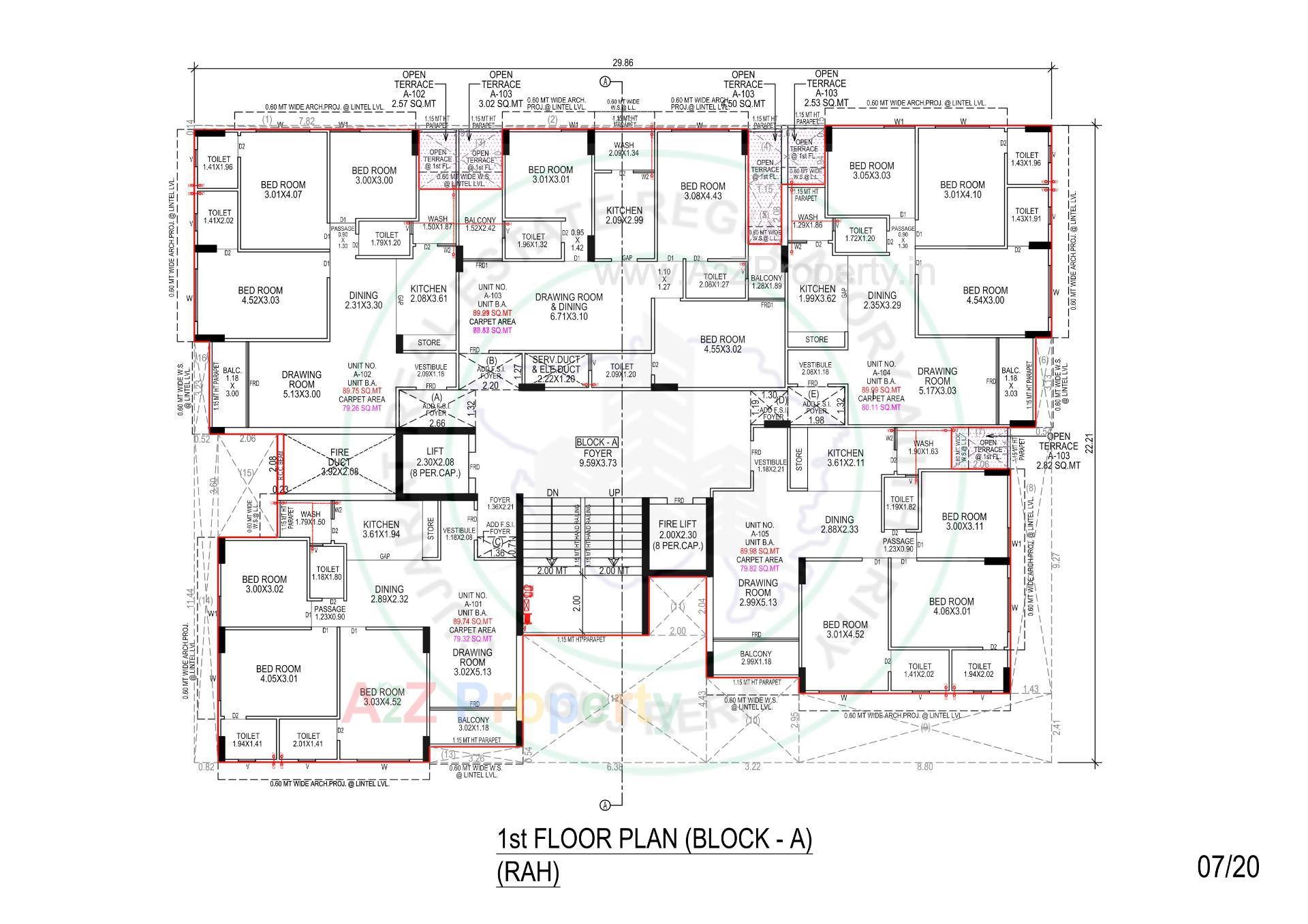 Layout of real estate project Samesh located at Vasna, Ahmedabad, Gujarat