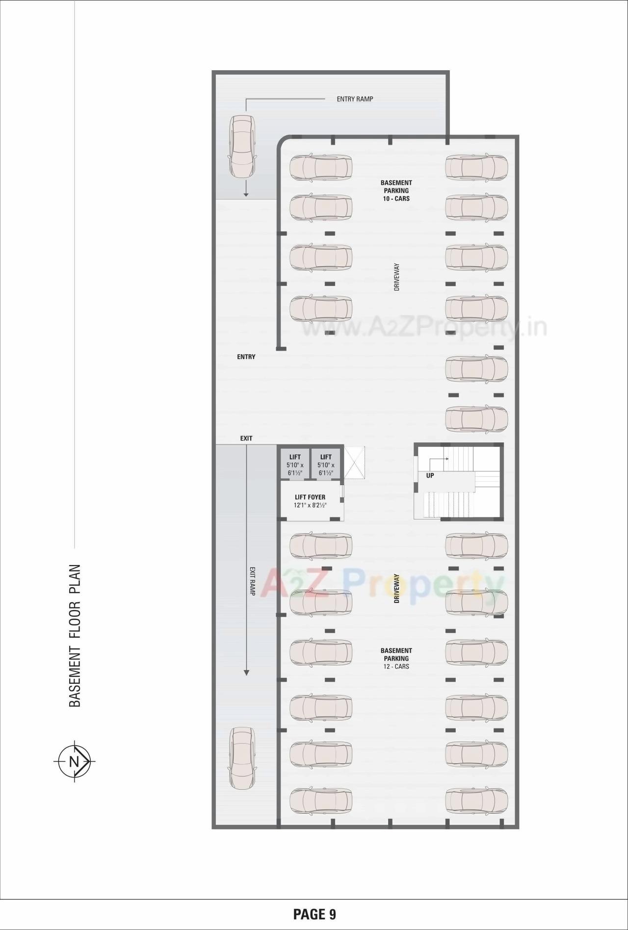 Layout of real estate project Samkit Flats located at Paldi, Ahmedabad, Gujarat