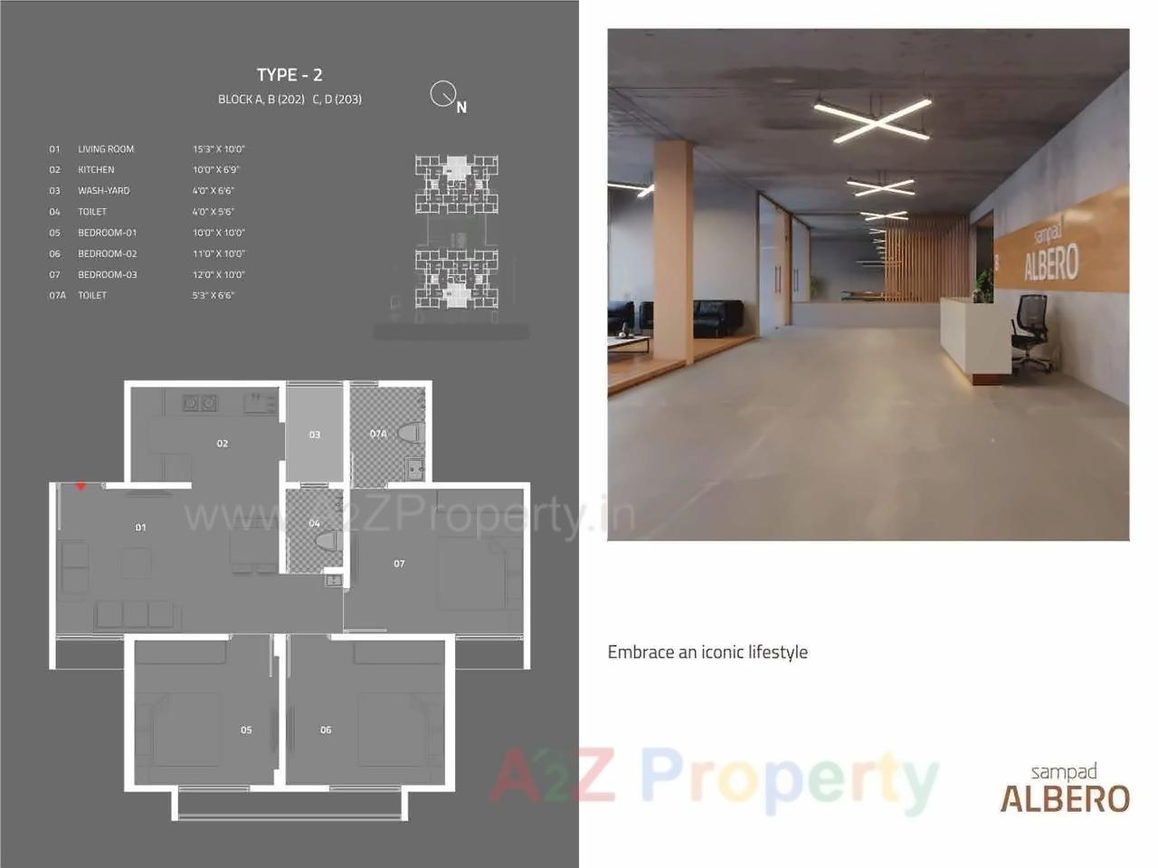 Layout of real estate project Sampad Albero located at Motera, Ahmedabad, Gujarat
