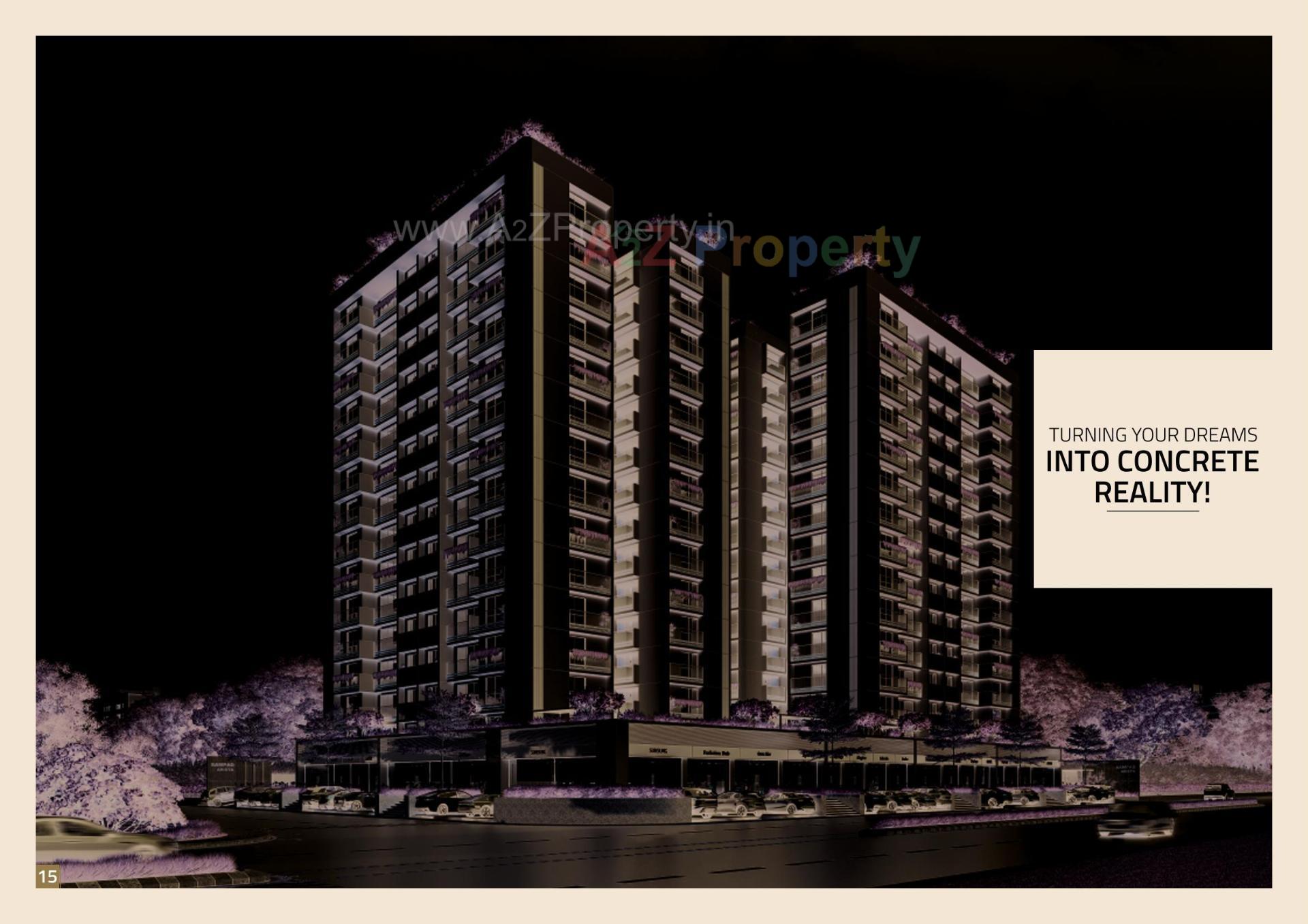 3D Elevation of real estate project Sampad Arista located at Chandkheda, Ahmedabad, Gujarat