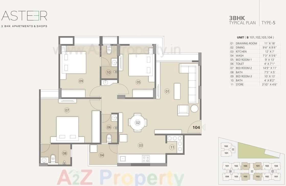 Layout of real estate project Sampad Aster located at Ahmedabad, Ahmedabad, Gujarat