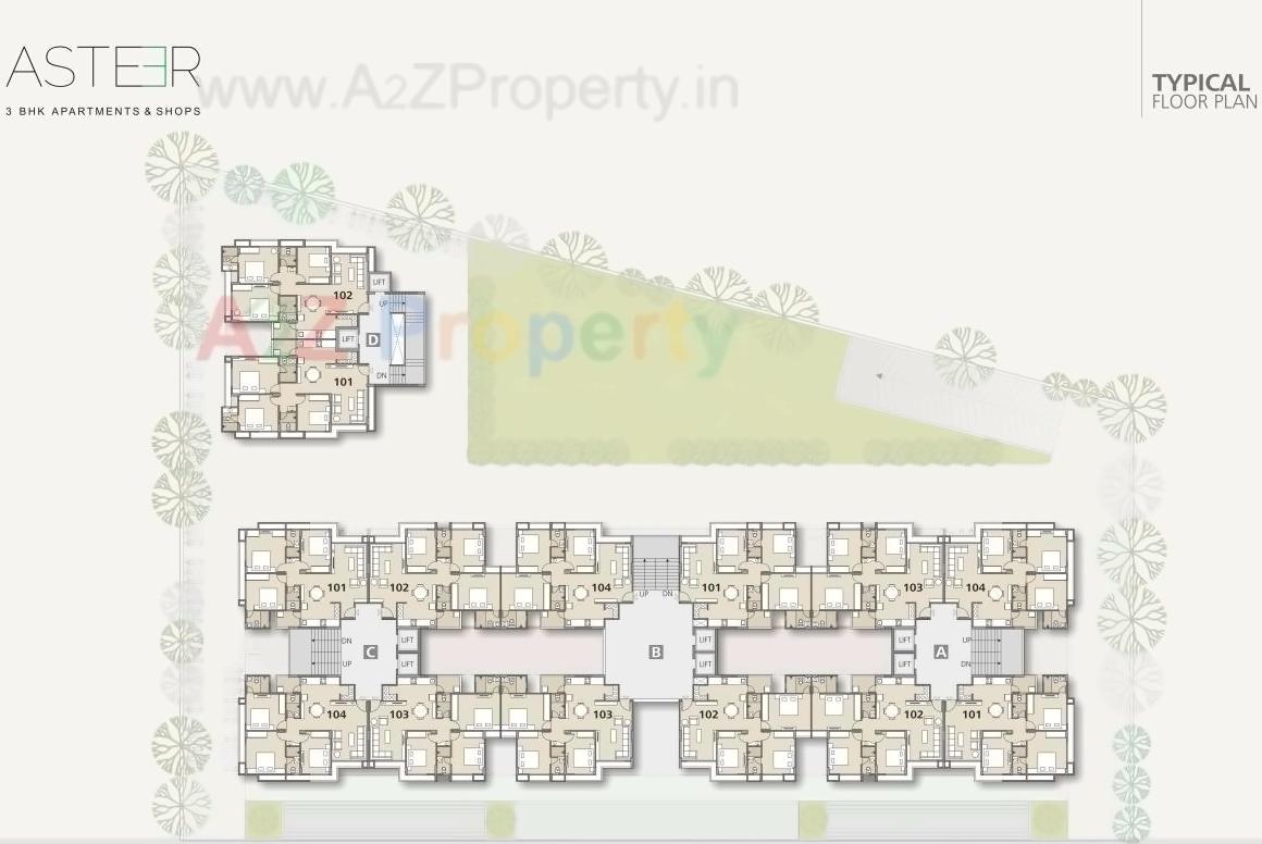 Layout of real estate project Sampad Aster located at Ahmedabad, Ahmedabad, Gujarat