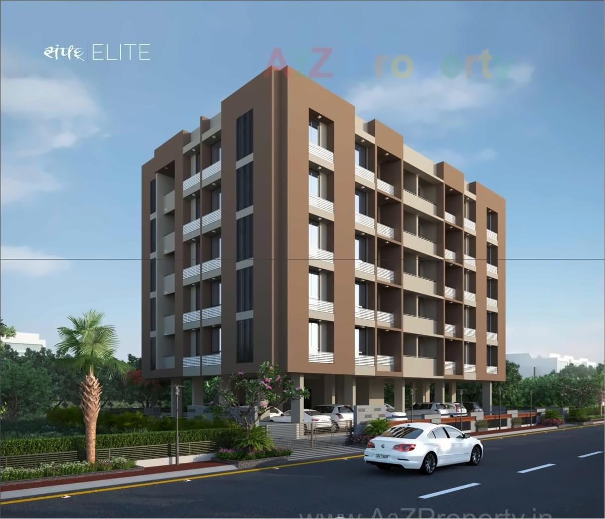 3D Elevation of real estate project Sampad Elite located at Vadaj, Ahmedabad, Gujarat