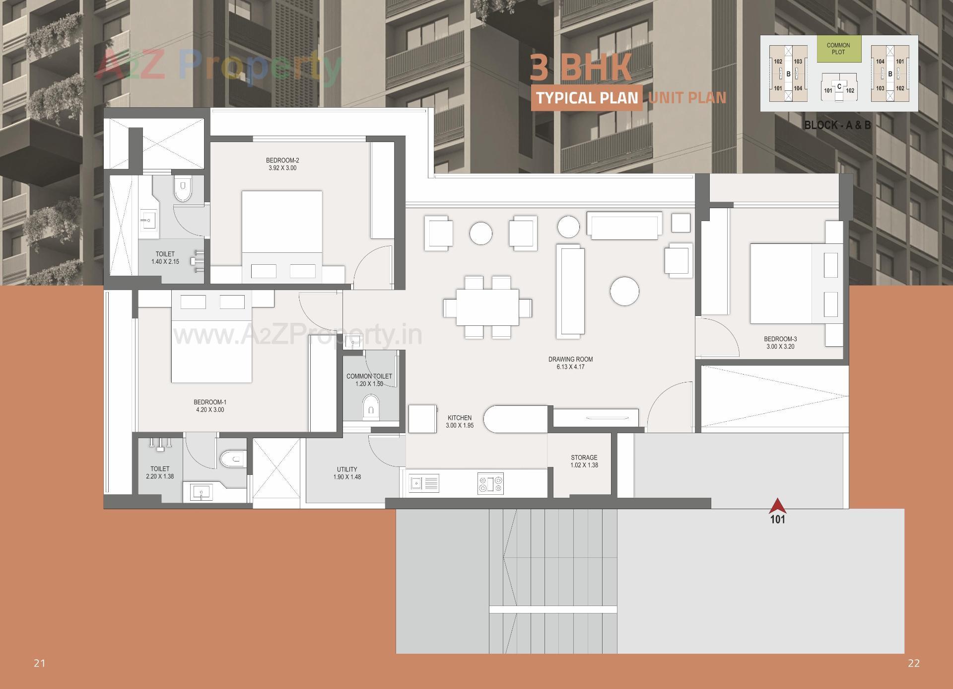 Layout of real estate project Sampad Primero located at Ahmedabad, Ahmedabad, Gujarat