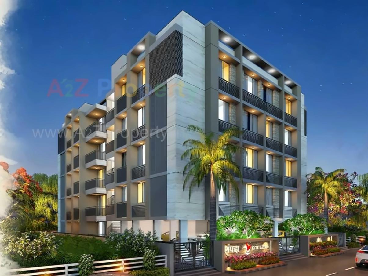 3D Elevation of real estate project Sampada Enclave located at City, Ahmedabad, Gujarat