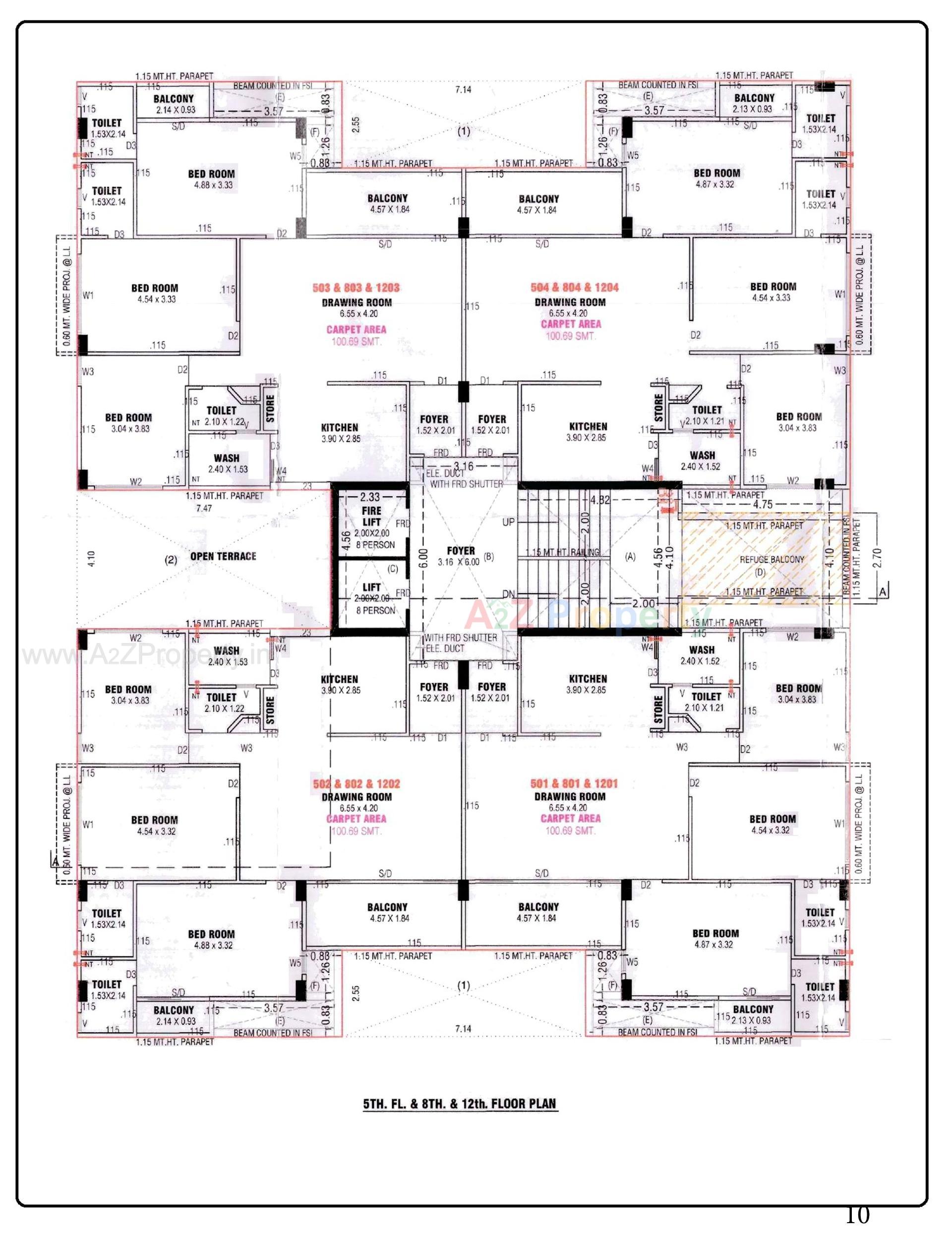 Layout of real estate project Sampath Sky located at Ahmedabad, Ahmedabad, Gujarat