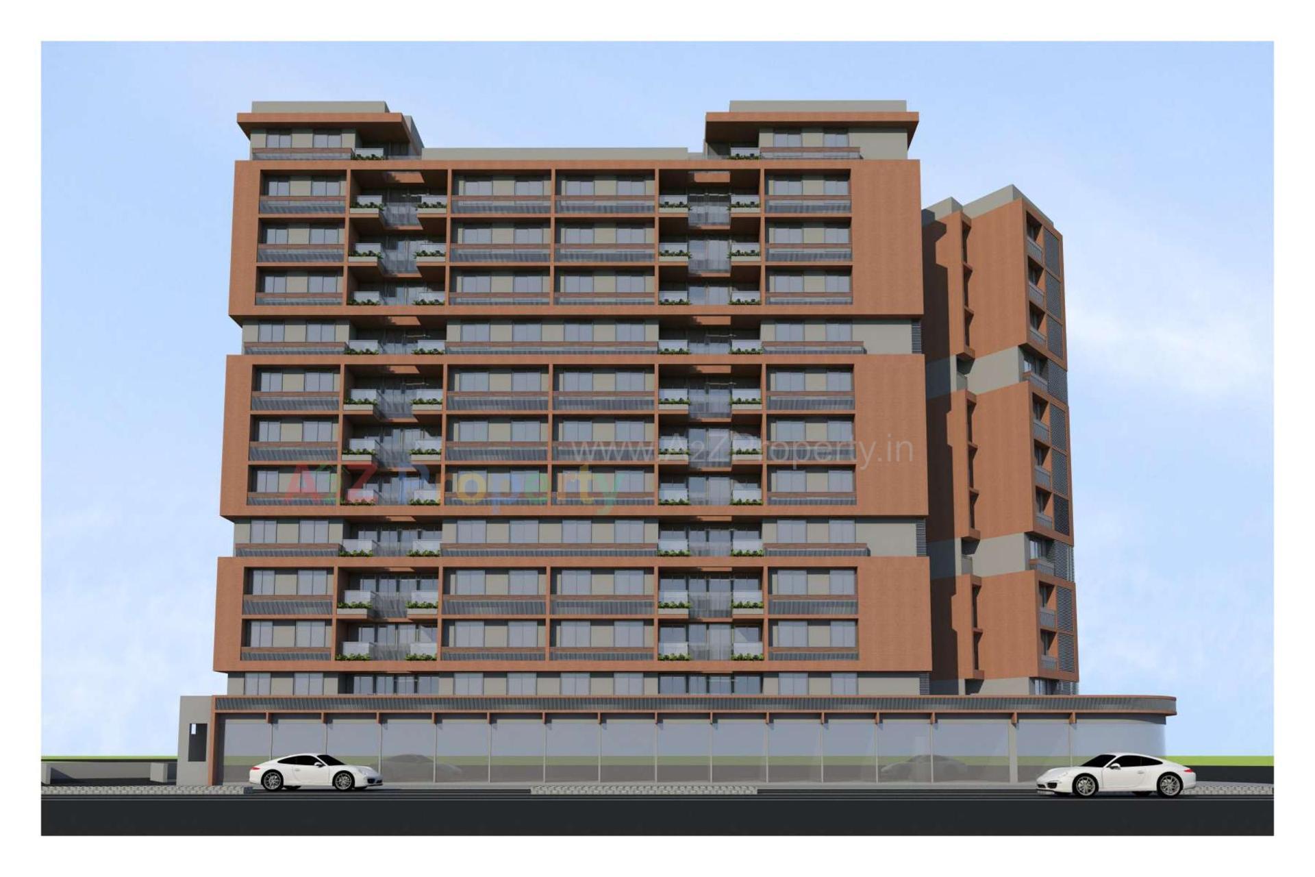 3D Elevation of real estate project Sampriya located at Gota, Ahmedabad, Gujarat