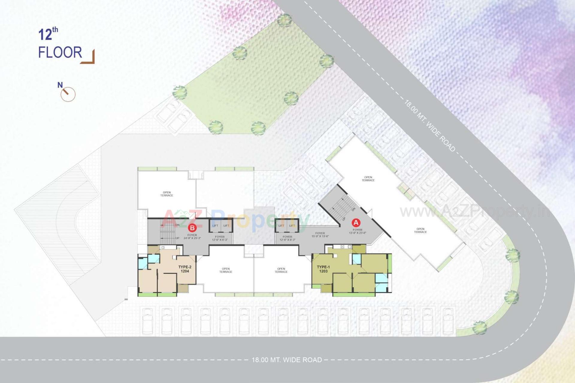 Layout of real estate project Sampriya located at Gota, Ahmedabad, Gujarat