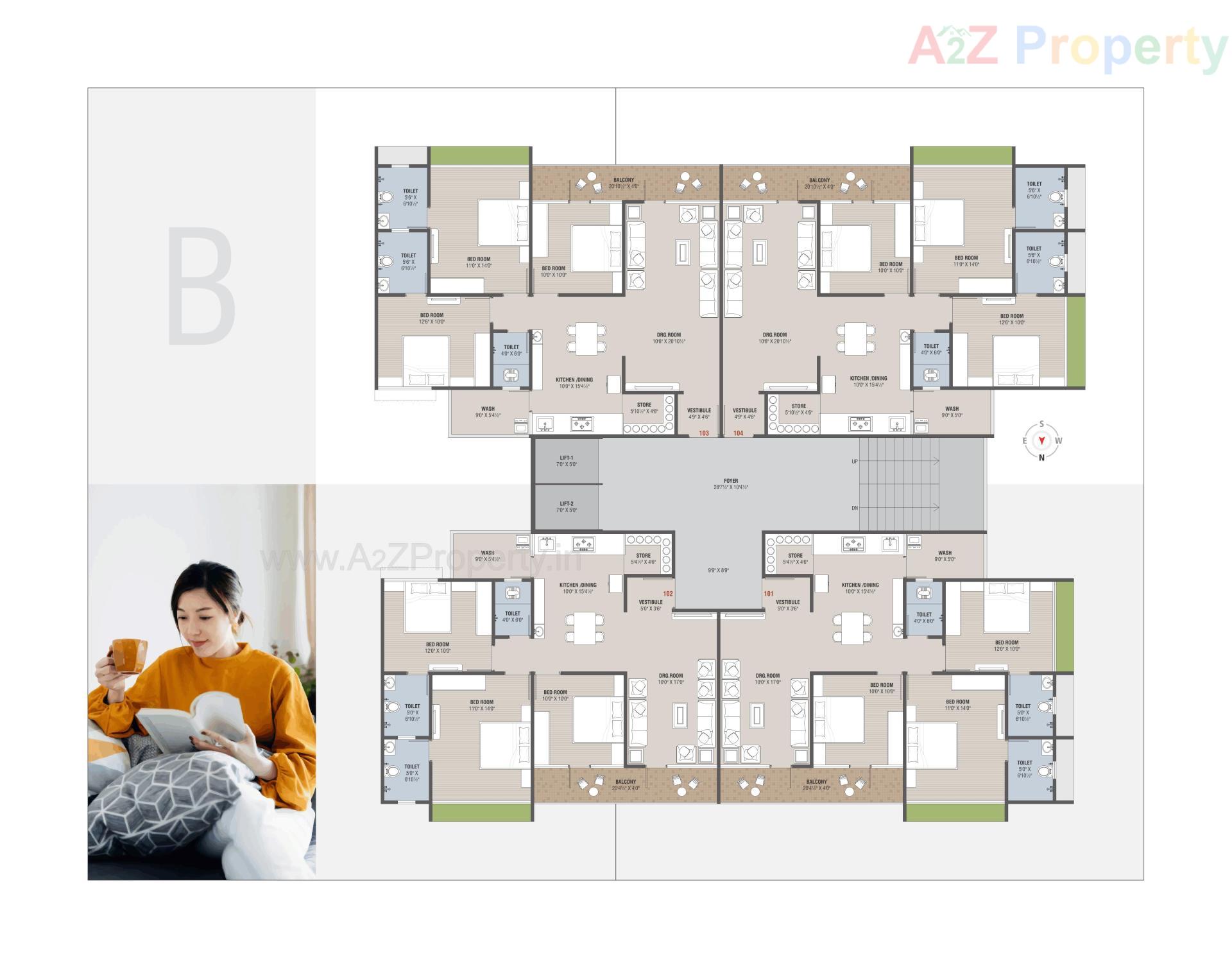 Layout of real estate project Samruddh Nest located at Vastral, Ahmedabad, Gujarat