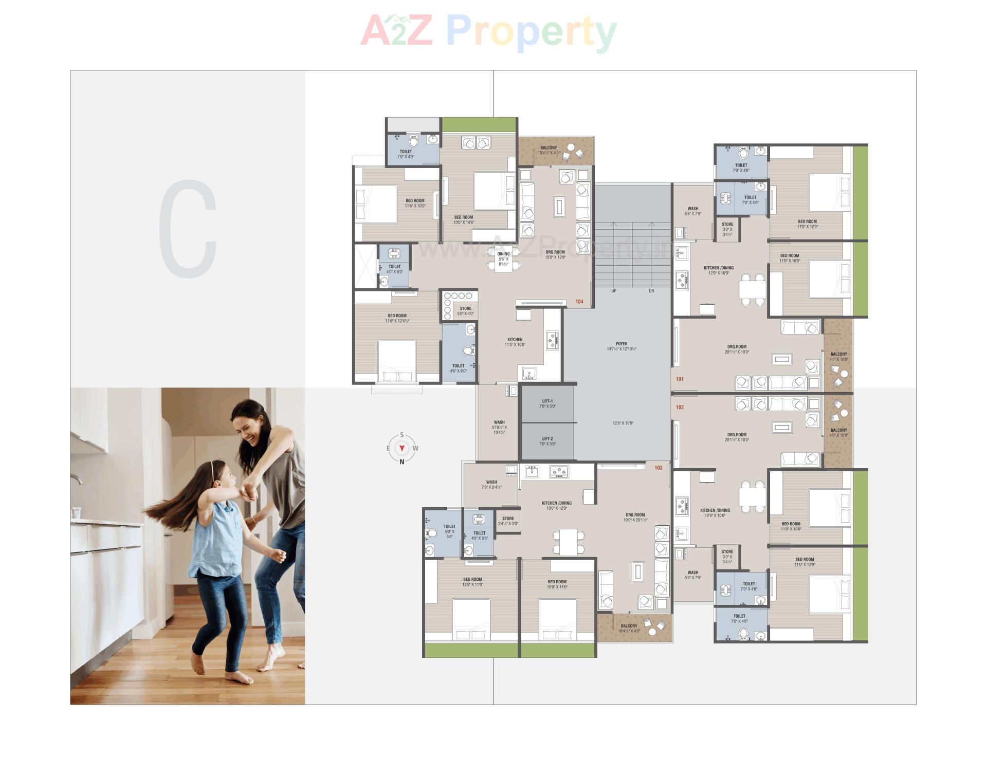 Layout of real estate project Samruddh Nest located at Vastral, Ahmedabad, Gujarat