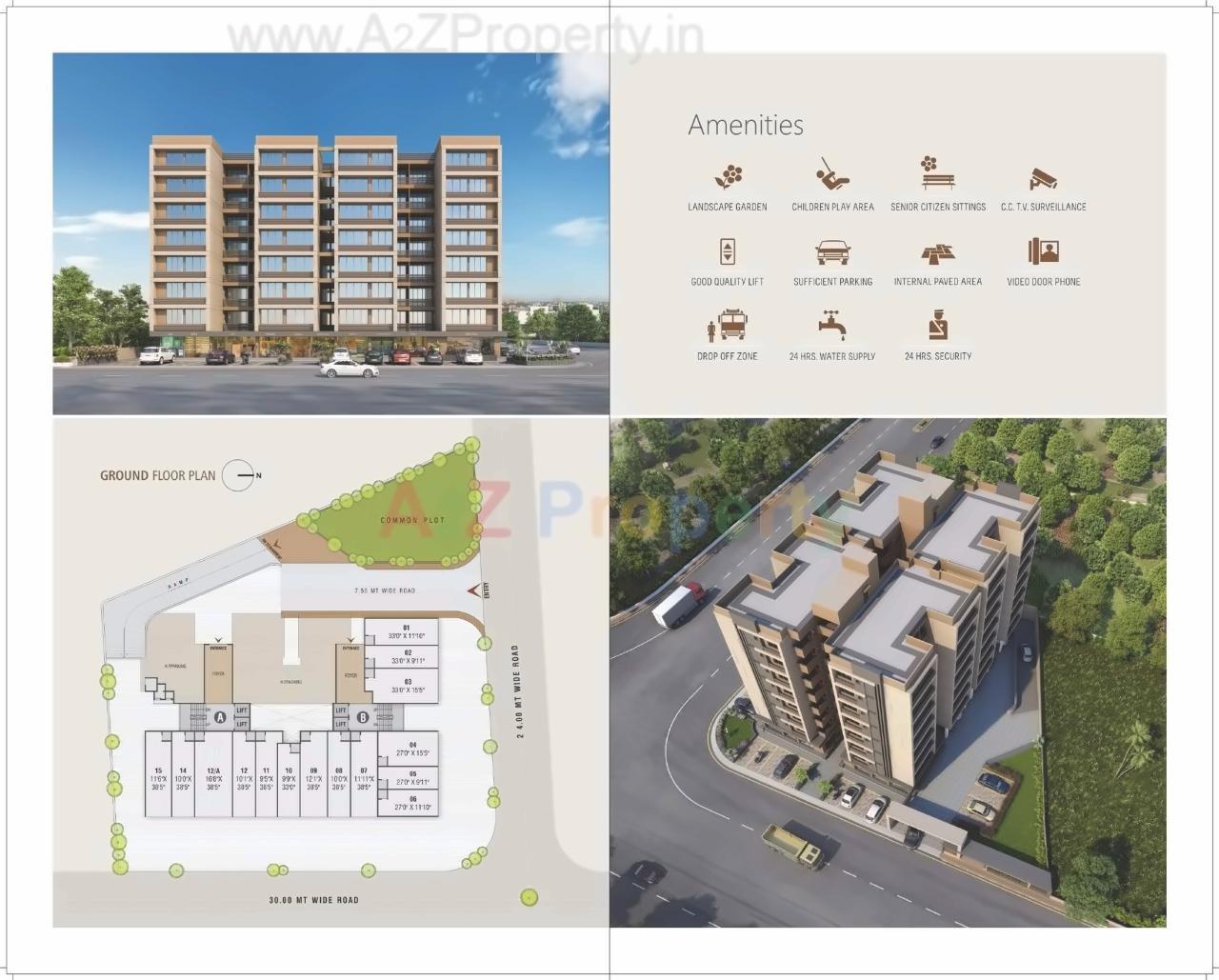 Layout of real estate project Samruddh Sky located at Singrva, Ahmedabad, Gujarat