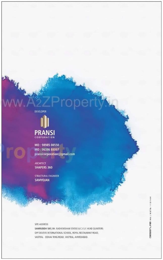  of real estate project Samruddh Sky located at Singrva, Ahmedabad, Gujarat