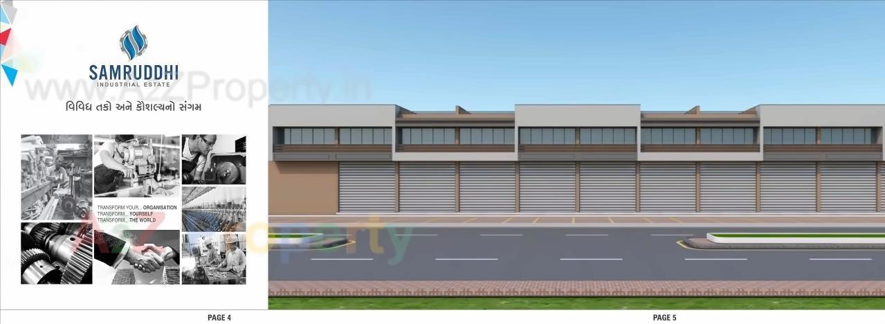 3D Elevation of real estate project Samruddhi Industrial Estate located at Kathwada, Ahmedabad, Gujarat