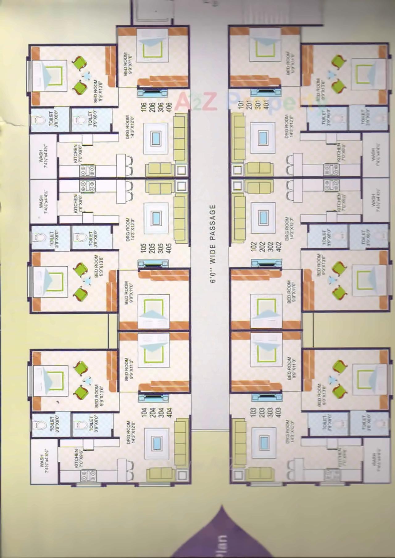 Layout of real estate project Samruddhi Status located at Ramol, Ahmedabad, Gujarat