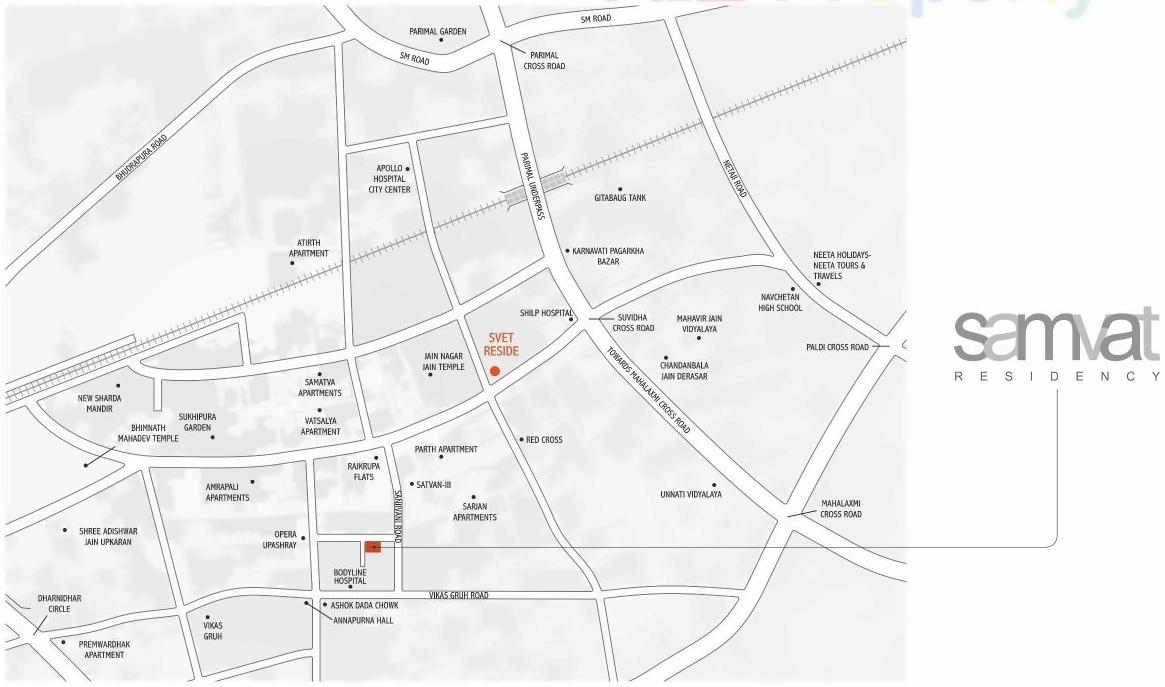  of real estate project Samvat Residency located at Paldi, Ahmedabad, Gujarat