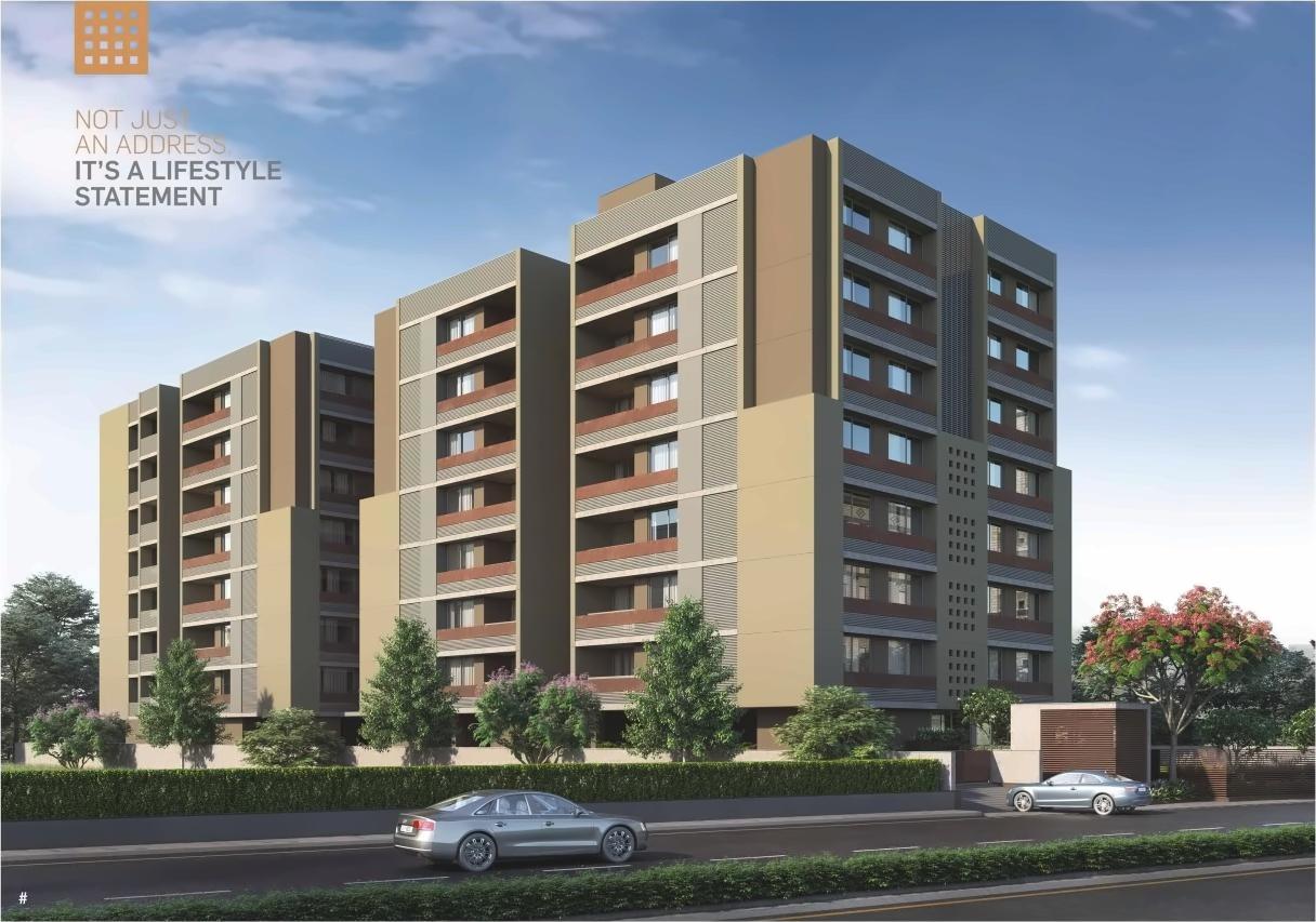 3D Elevation of real estate project Samyak located at Changispur, Ahmedabad, Gujarat