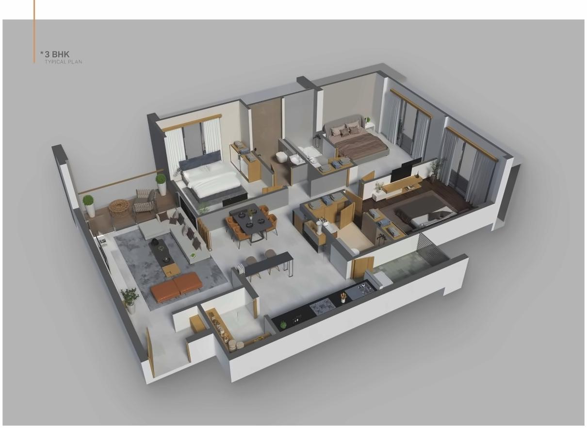 Layout of real estate project Samyak located at Changispur, Ahmedabad, Gujarat