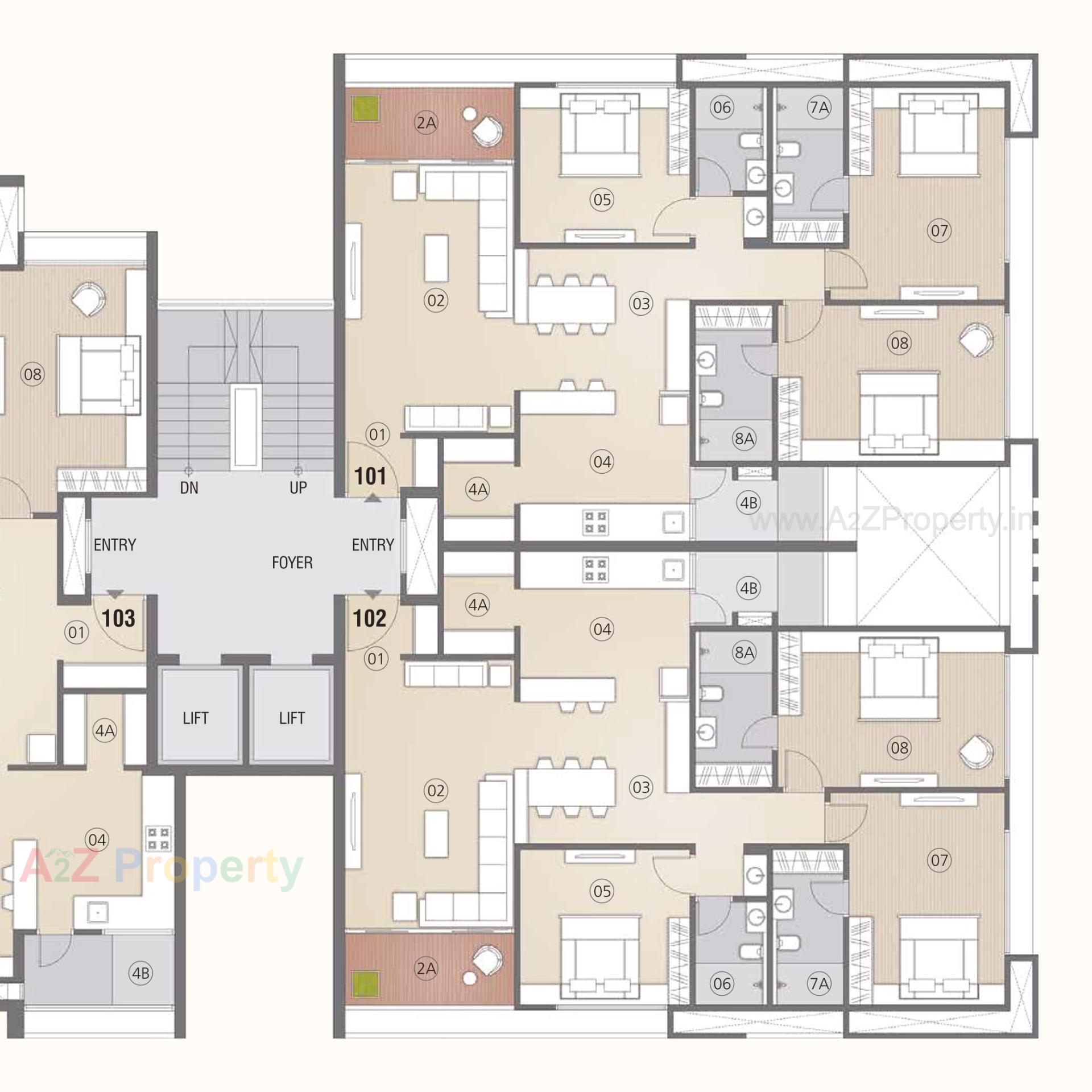 Layout of real estate project Samyak located at Changispur, Ahmedabad, Gujarat