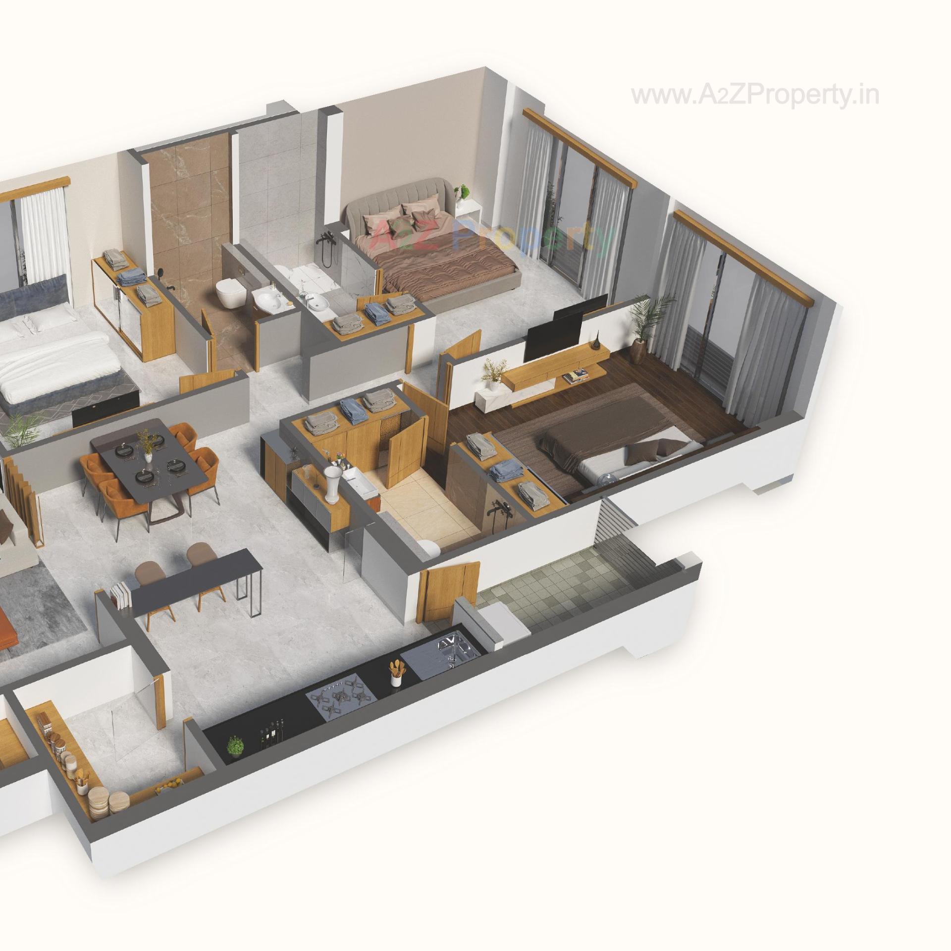 Layout of real estate project Samyak located at Changispur, Ahmedabad, Gujarat