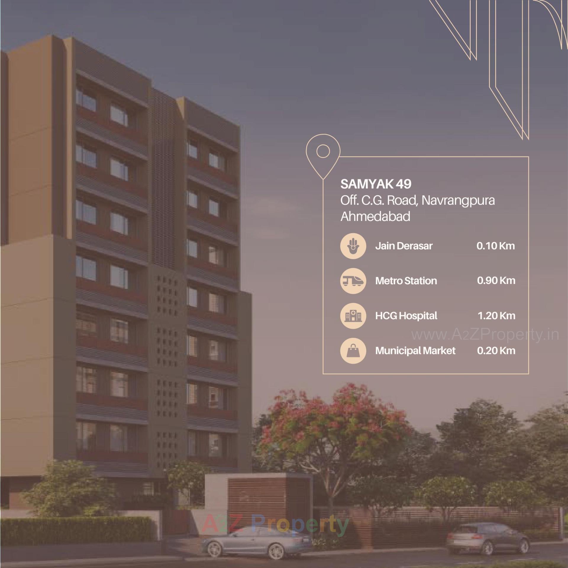 3D Elevation of real estate project Samyak located at Changispur, Ahmedabad, Gujarat
