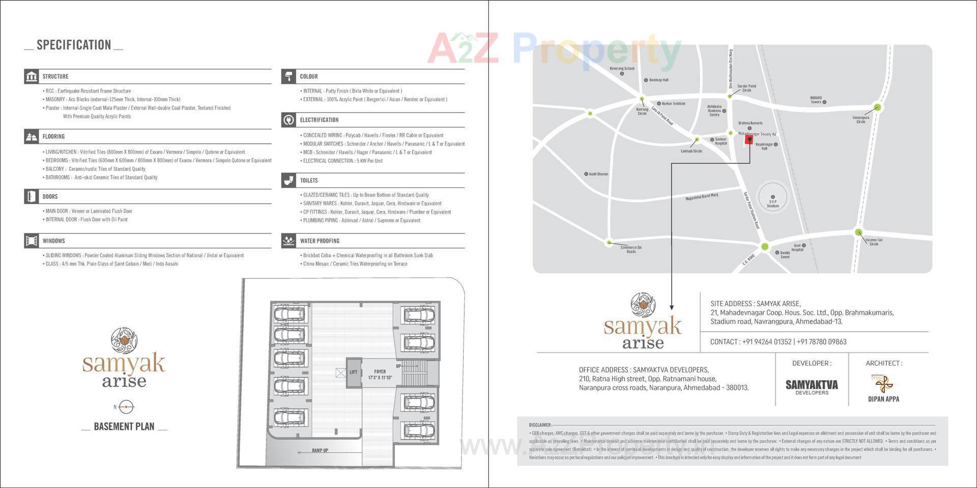  of real estate project Samyak Arise located at Shekpur-khanpur, Ahmedabad, Gujarat