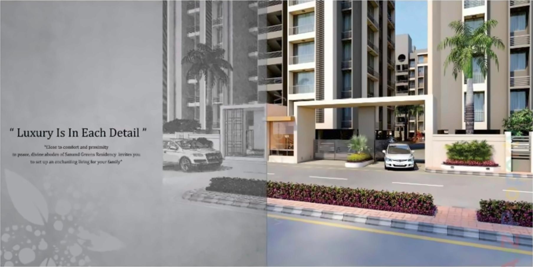 3D Elevation of real estate project Sanand Greens Residency located at Sanand, Ahmedabad, Gujarat