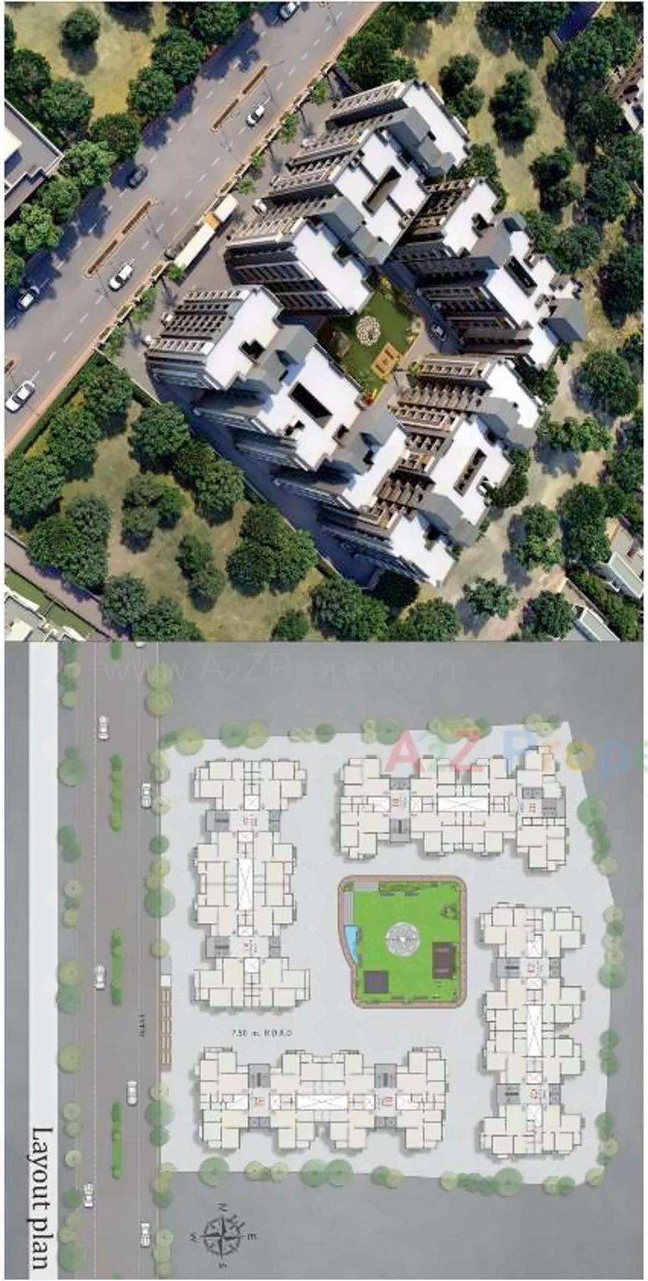 Layout of real estate project Sanand Greens Residency located at Sanand, Ahmedabad, Gujarat
