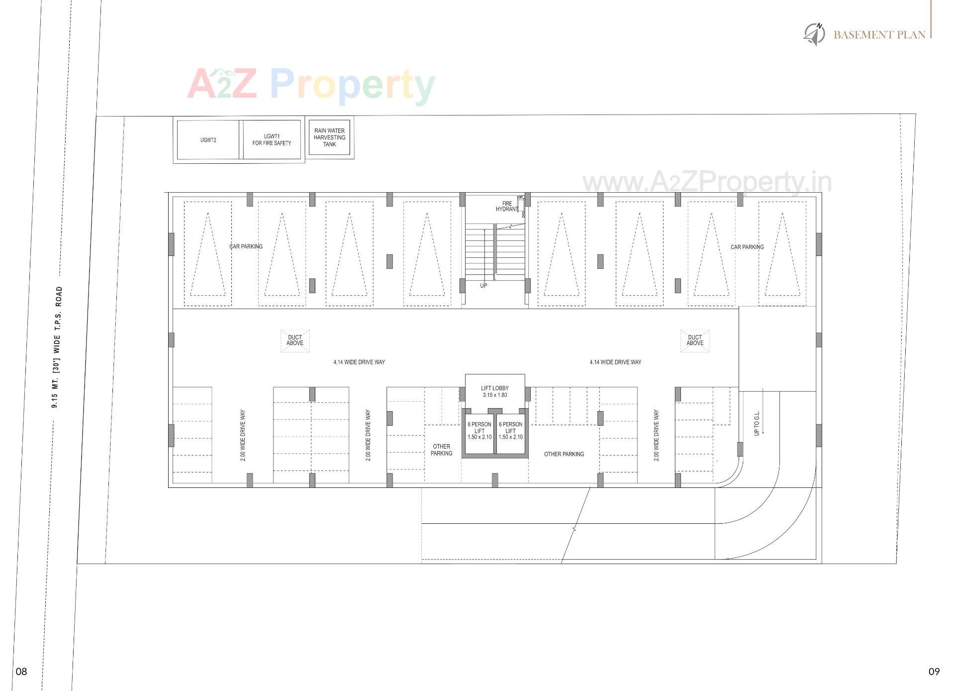 Layout of real estate project Sanatan Sarathi located at Chhadavad, Ahmedabad, Gujarat