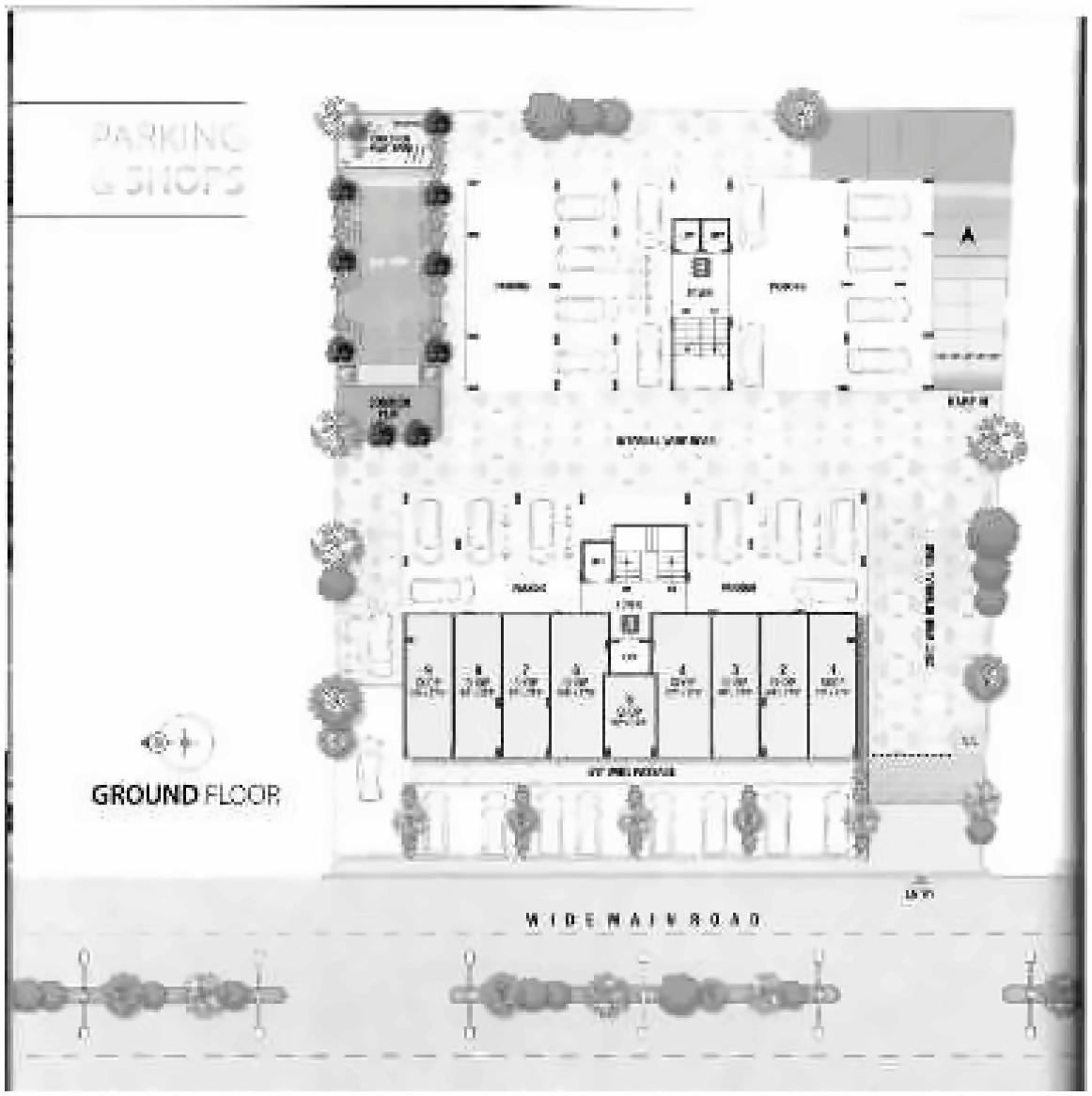 Layout of real estate project Sandal Wood located at Sola, Ahmedabad, Gujarat