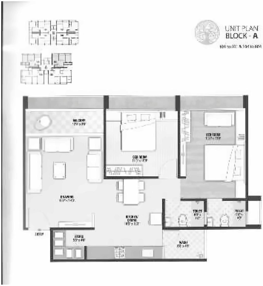 Layout of real estate project Sandal Wood located at Sola, Ahmedabad, Gujarat