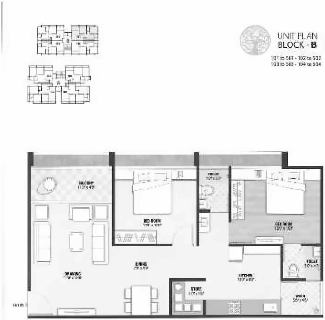 Layout of real estate project Sandal Wood located at Sola, Ahmedabad, Gujarat