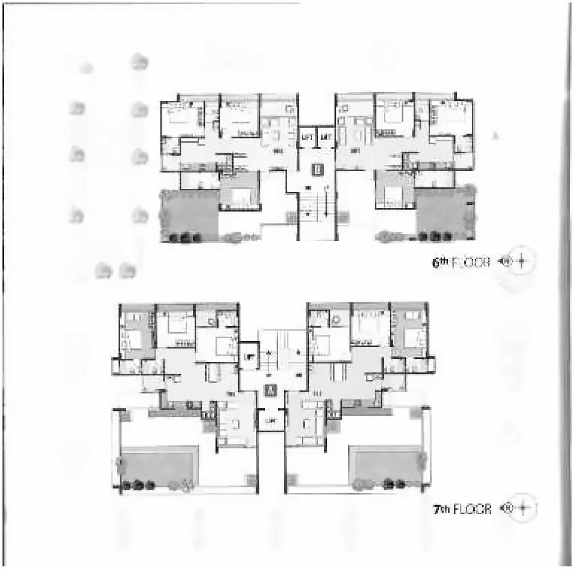 Layout of real estate project Sandal Wood located at Sola, Ahmedabad, Gujarat