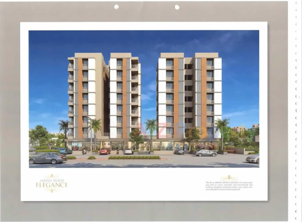3D Elevation of real estate project Sandalwood Elegance located at Sola, Ahmedabad, Gujarat