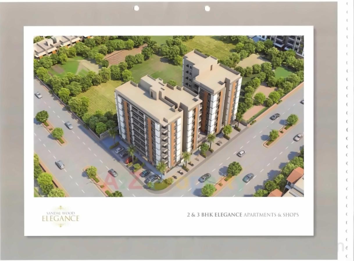 3D Elevation of real estate project Sandalwood Elegance located at Sola, Ahmedabad, Gujarat