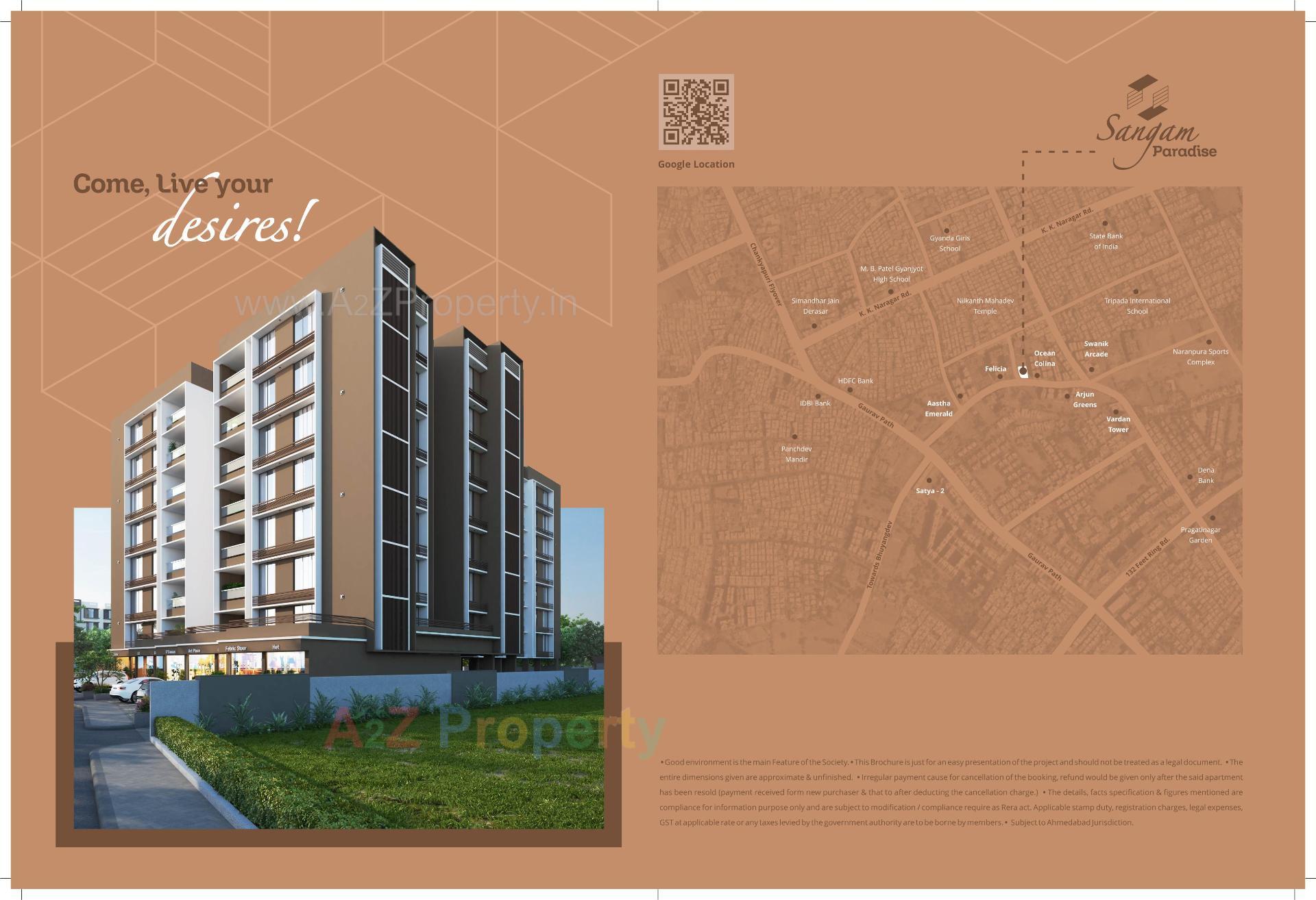  of real estate project Sangam Paradise located at Vadaj, Ahmedabad, Gujarat
