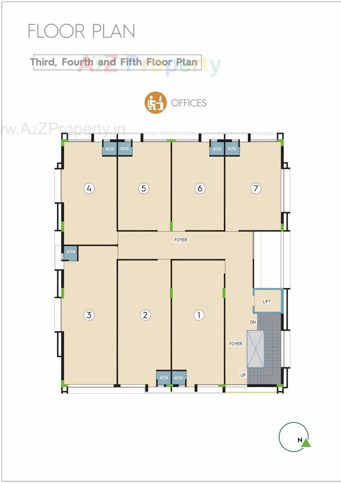 Layout of real estate project Sangam Sapphire located at Sola, Ahmedabad, Gujarat