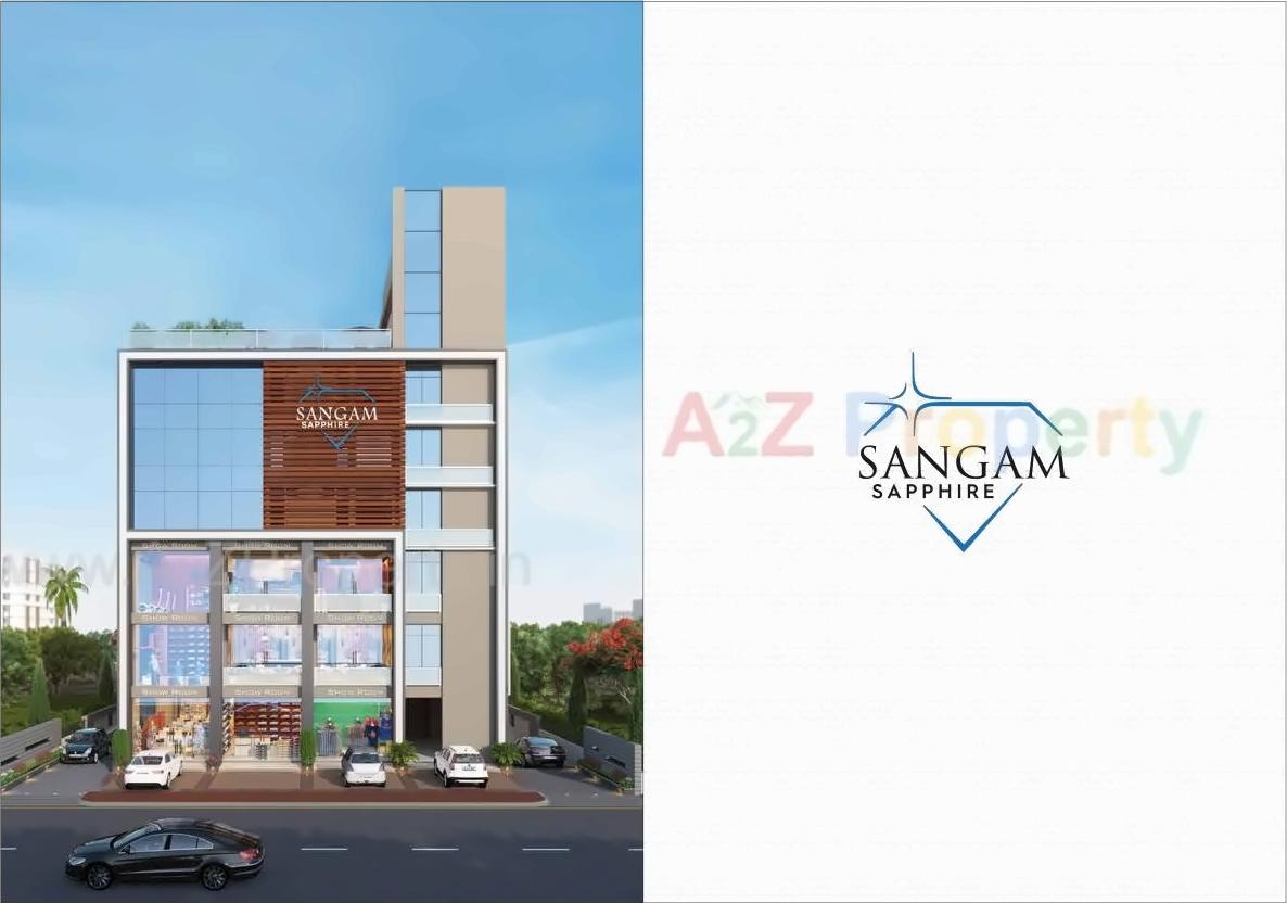 3D Elevation of real estate project Sangam Sapphire located at Sola, Ahmedabad, Gujarat