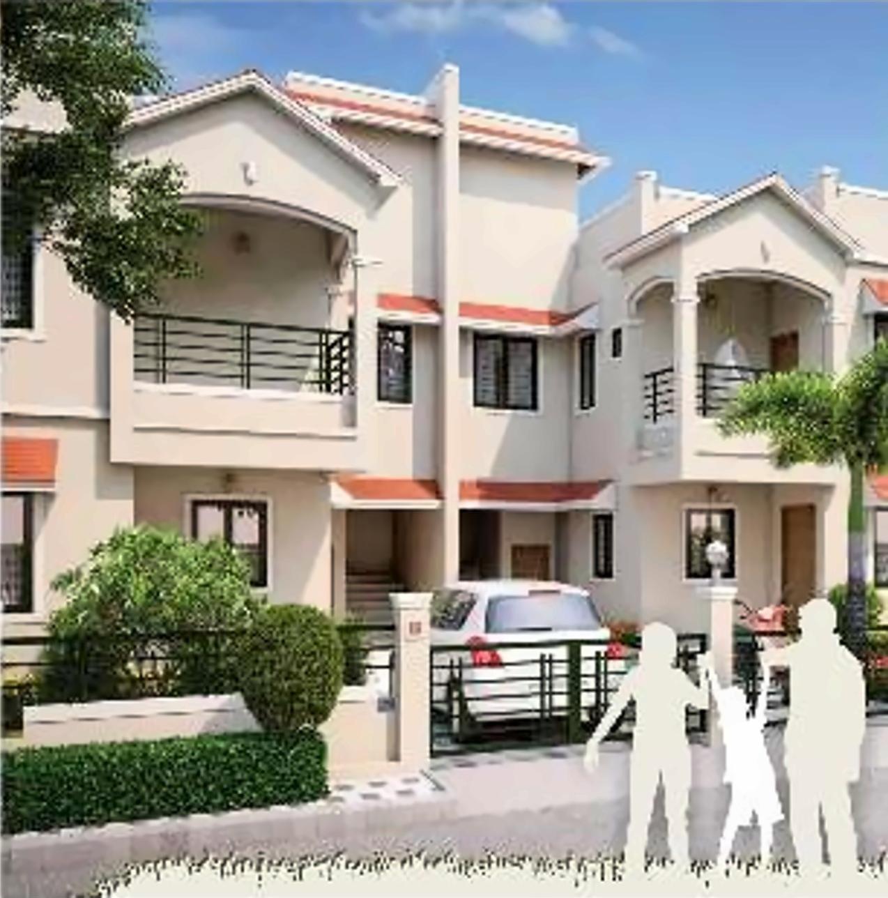 3D Elevation of real estate project Sangani Upvan located at Vatva, Ahmedabad, Gujarat