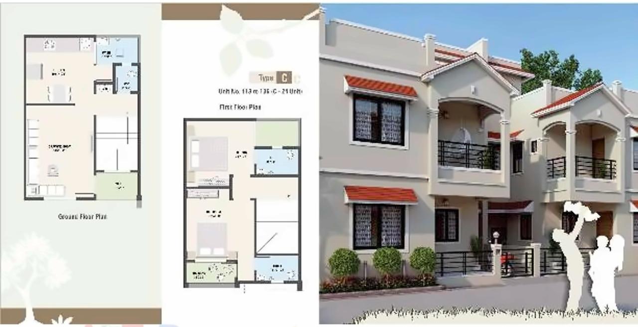 Layout of real estate project Sangani Upvan located at Vatva, Ahmedabad, Gujarat