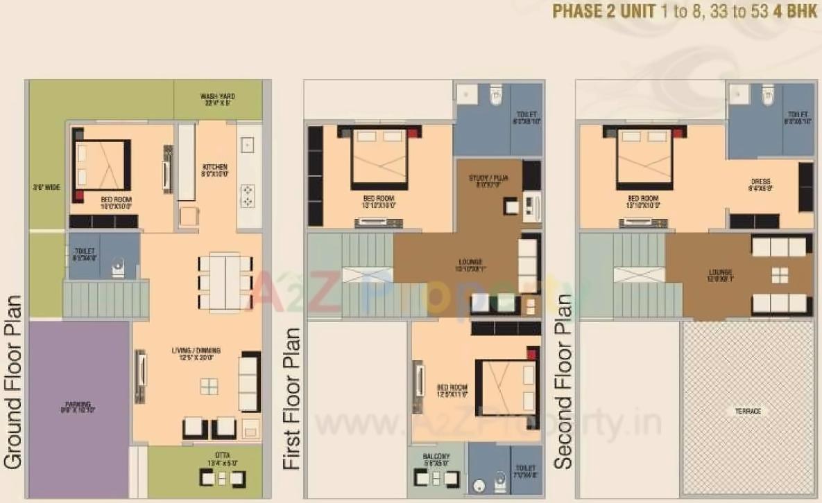 Layout of real estate project Sangani Vrajbhoomi located at Vatva, Ahmedabad, Gujarat