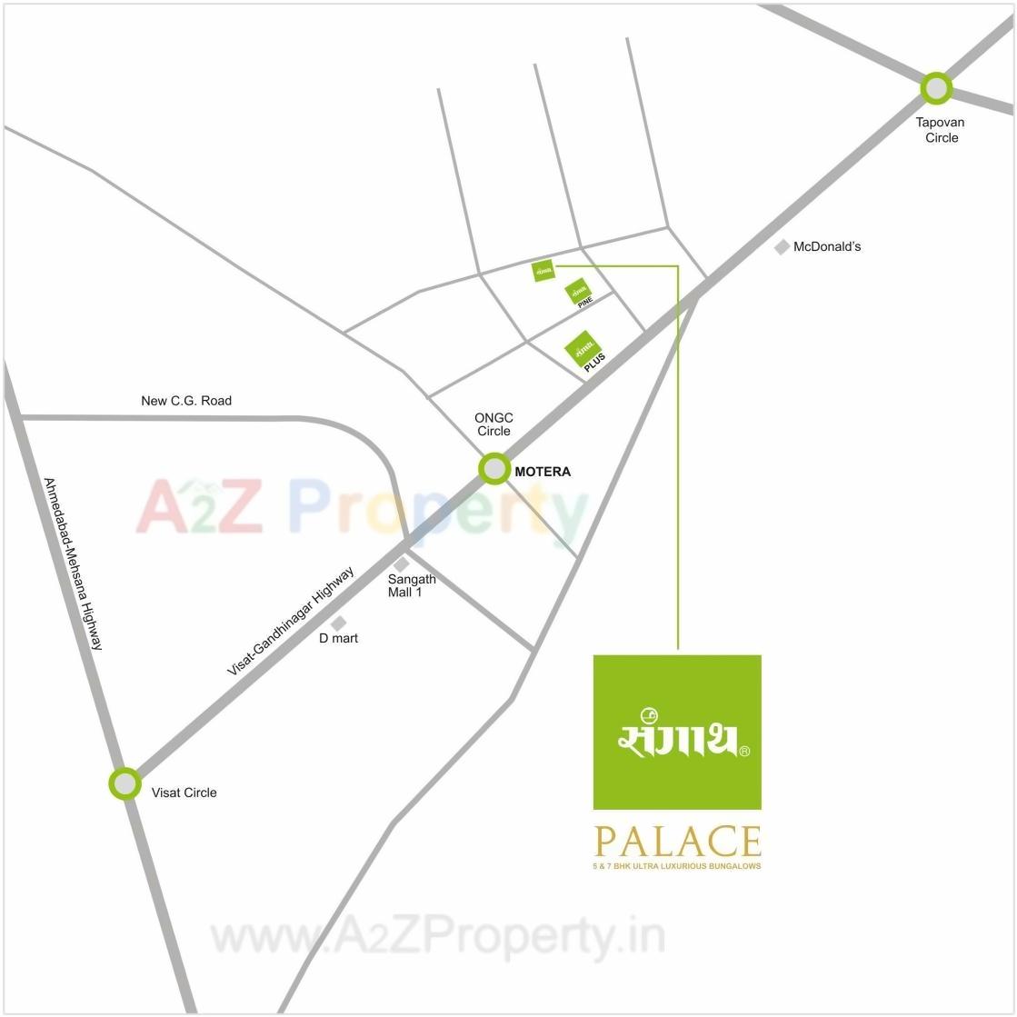  of real estate project Sangath Palace located at Chandkheda, Ahmedabad, Gujarat