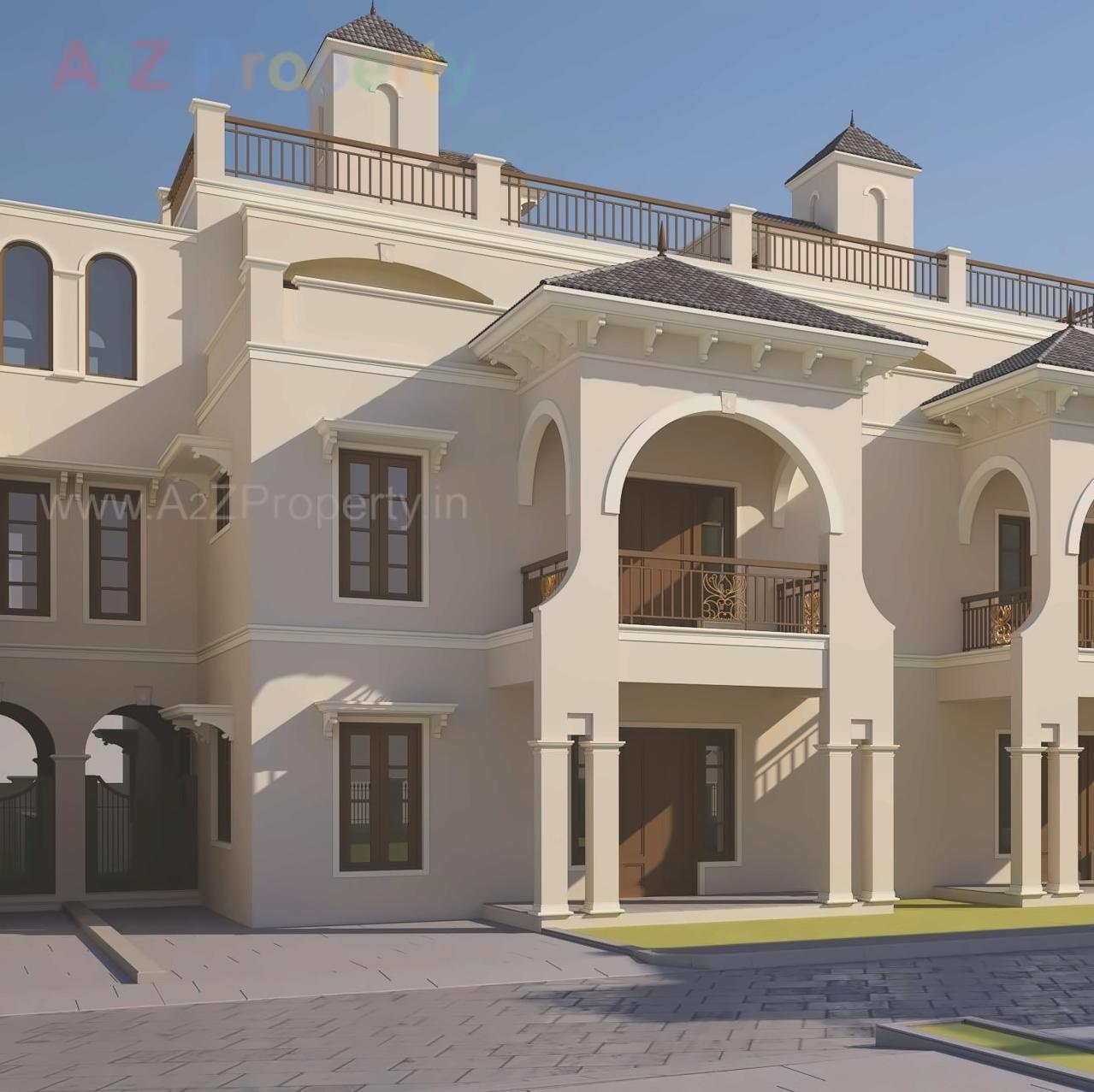 3D Elevation of real estate project Sangath Palace located at Chandkheda, Ahmedabad, Gujarat