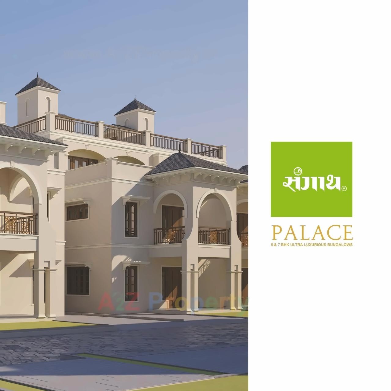 3D Elevation of real estate project Sangath Palace located at Chandkheda, Ahmedabad, Gujarat
