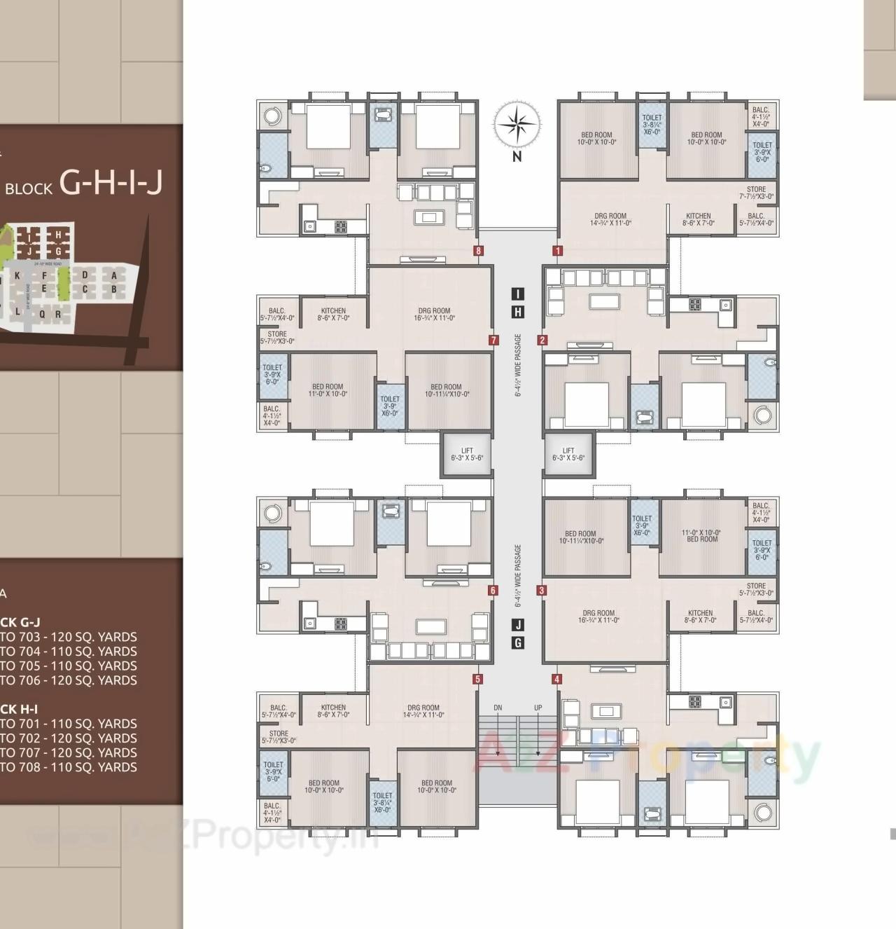 Layout of real estate project Sanidhya Flora located at Kali, Ahmedabad, Gujarat