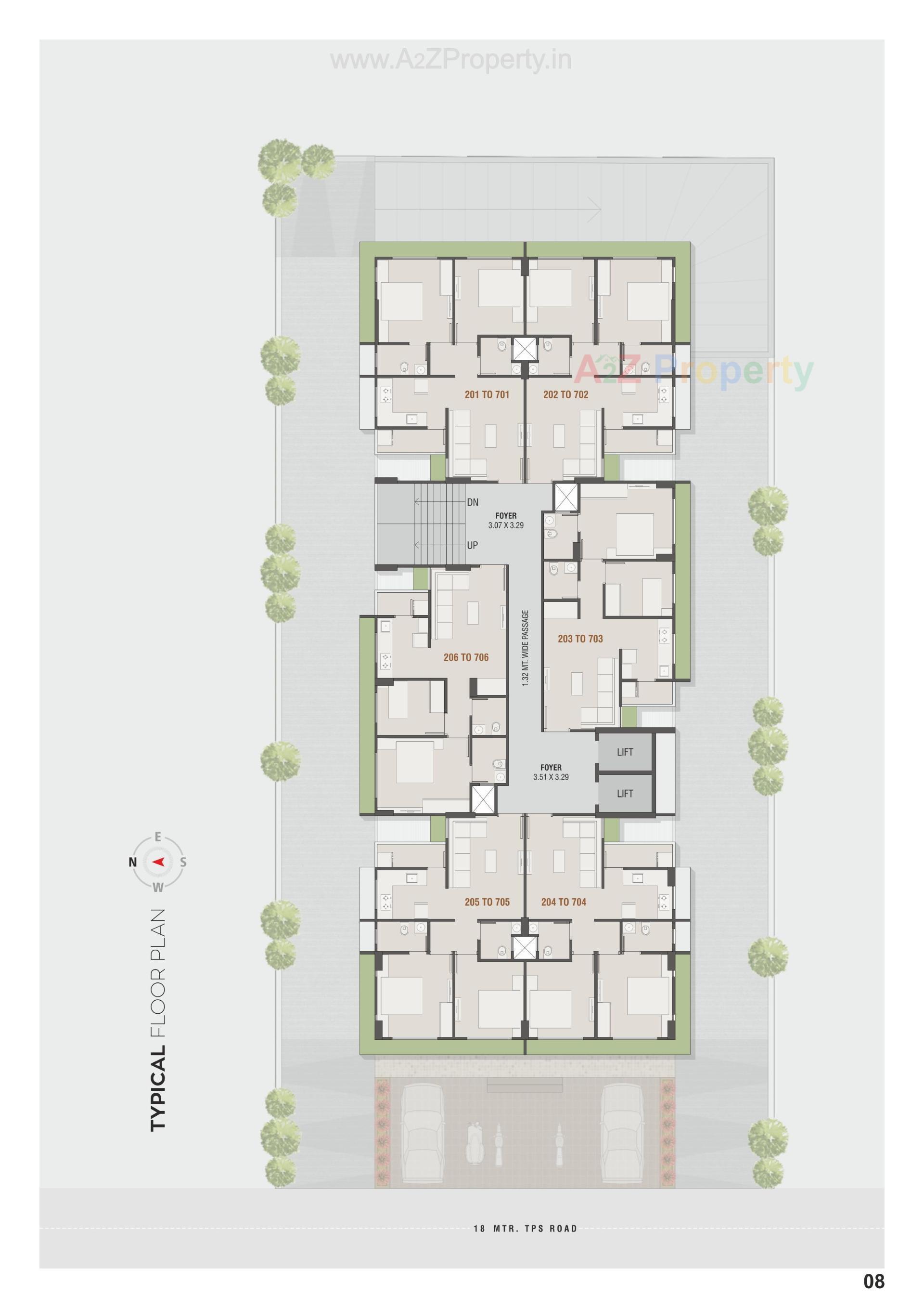 Layout of real estate project Sanidhya Greens located at Okaf, Ahmedabad, Gujarat