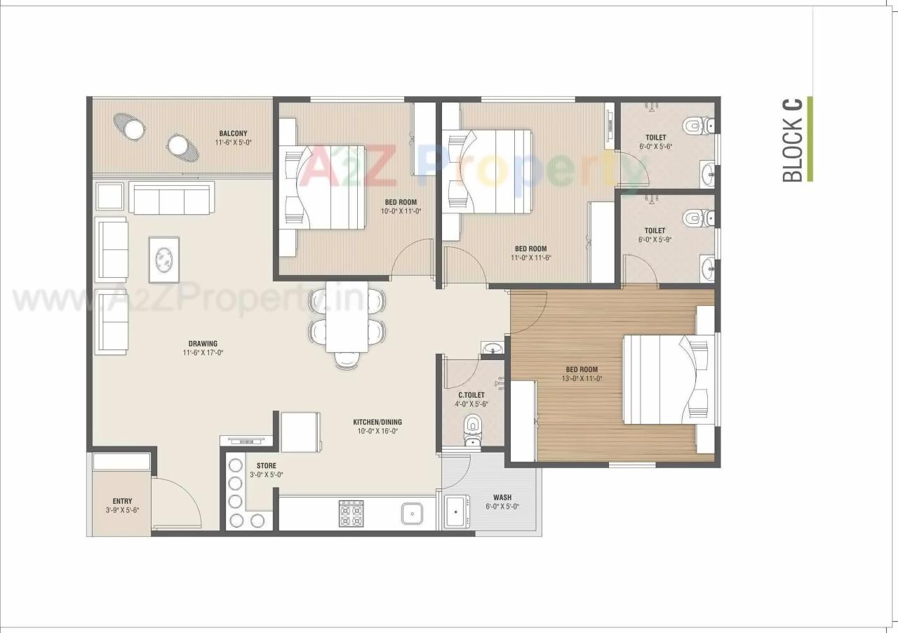 Layout of real estate project Sanidhya Harmony located at Makarba, Ahmedabad, Gujarat