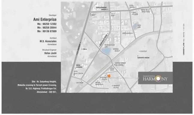  of real estate project Sanidhya Harmony located at Makarba, Ahmedabad, Gujarat